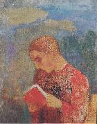 Odilon Redon Elsass oder Lesender Monch oil painting